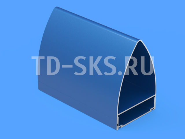 Ламель фасадная DAARTS F503 вид сбоку